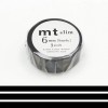 MT SLIM Zestaw 3 taśmy mt slim 6 mm jednolita czarna / matte black