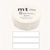 MT SLIM Zestaw 3 taśmy mt slim 6 mm jednolita biała / matte white