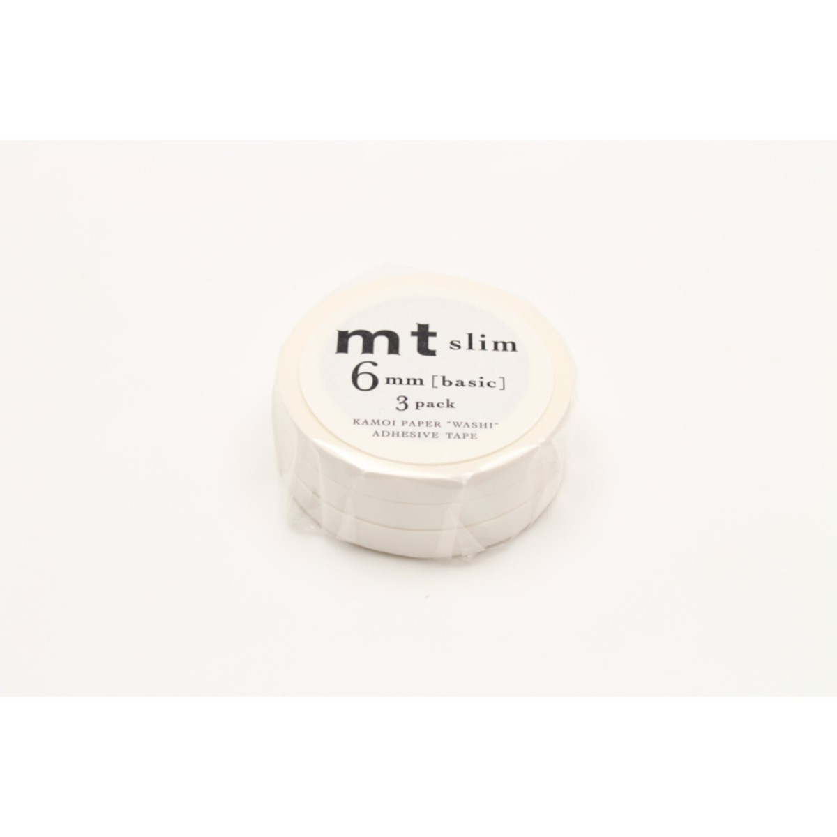 MT SLIM Zestaw 3 taśmy mt slim 6 mm jednolita biała / matte white