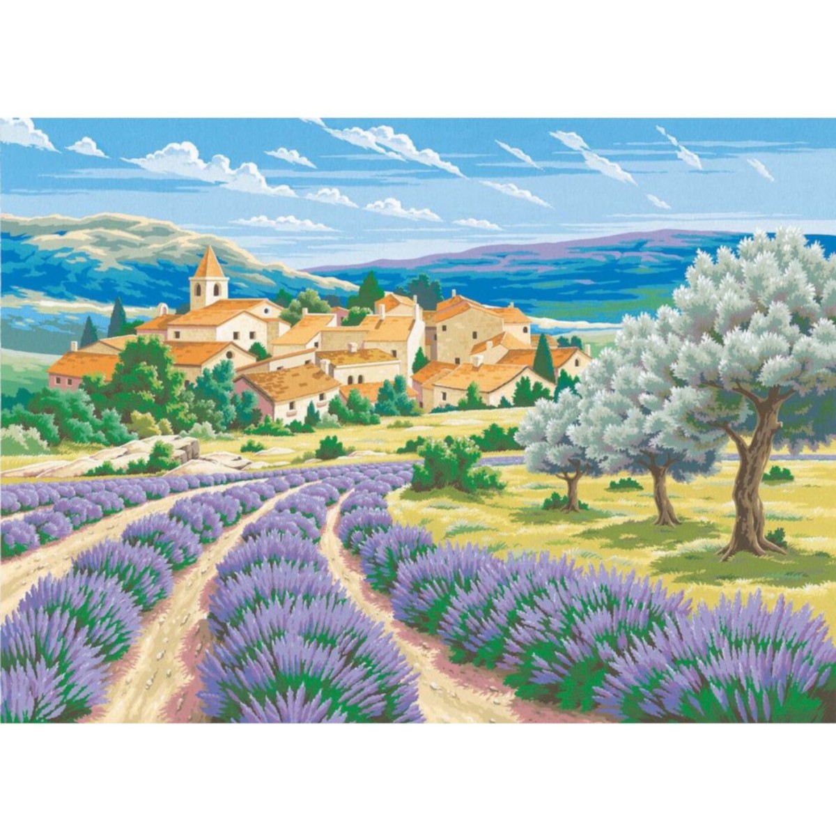 ENJOY ART – Malowanie po numerach 40x30 cm Lawenda w Prowansji