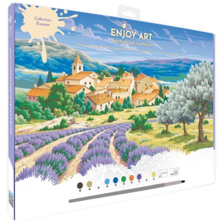ENJOY ART – Malowanie po numerach 40x30 cm Lawenda w Prowansji