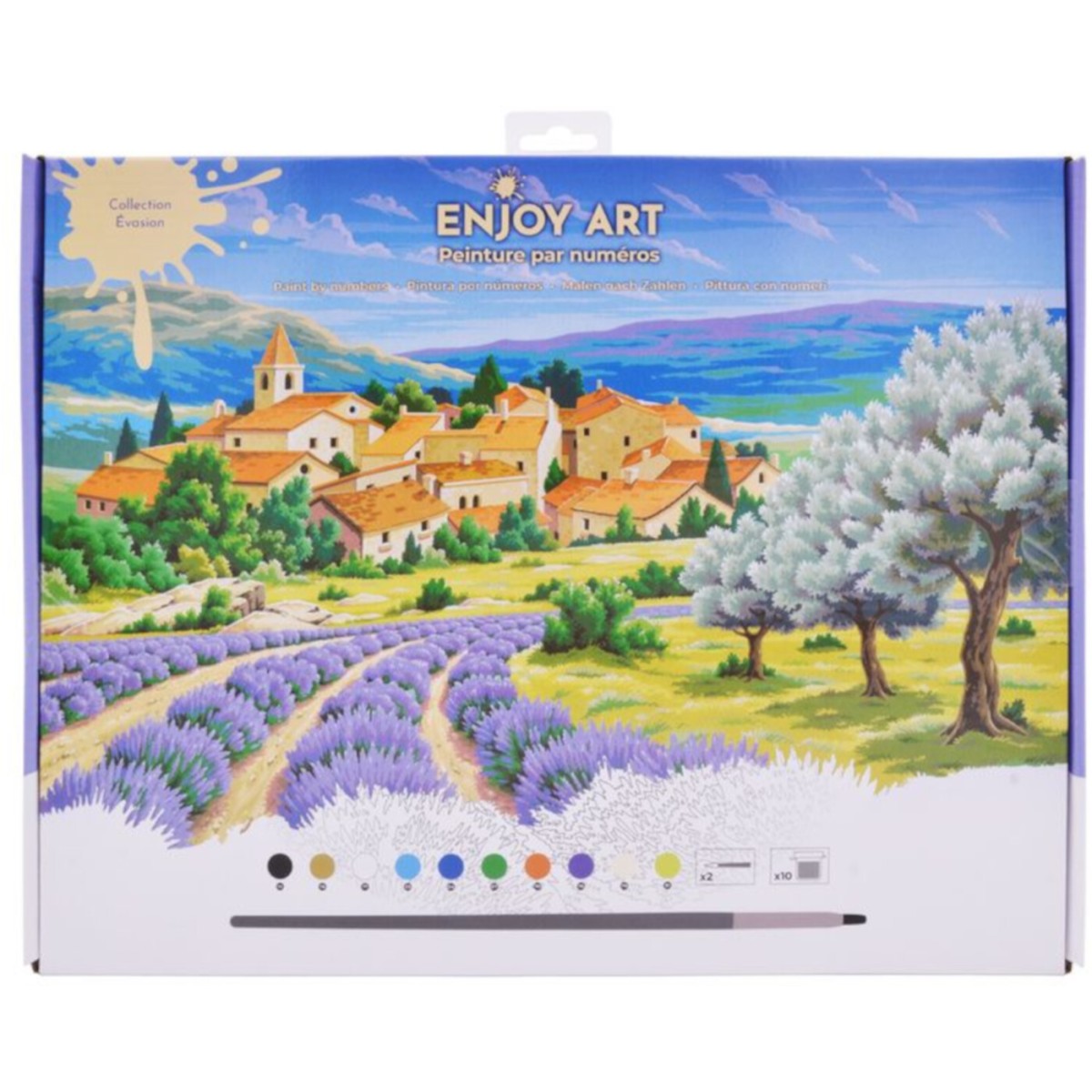 ENJOY ART – Malowanie po numerach 40x30 cm Lawenda w Prowansji
