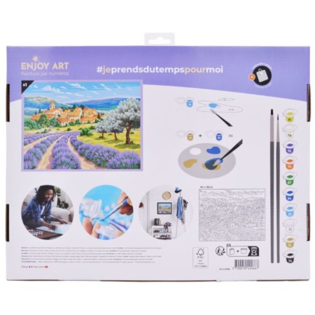 ENJOY ART – Malowanie po numerach 40x30 cm Lawenda w Prowansji