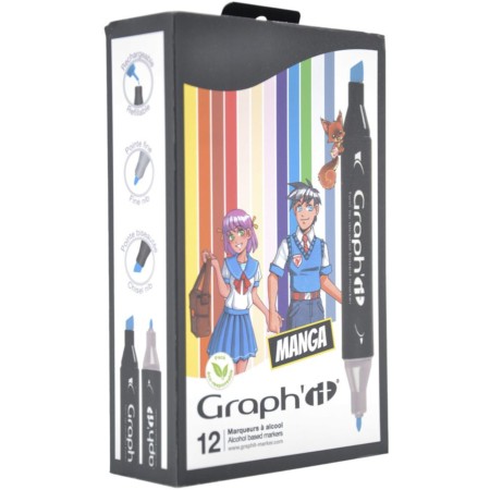 GRAPH'IT Zestaw 12 markerów - Manga