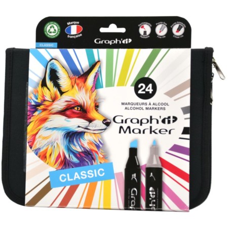 GRAPH'IT Zestaw 24 markerów - Basic