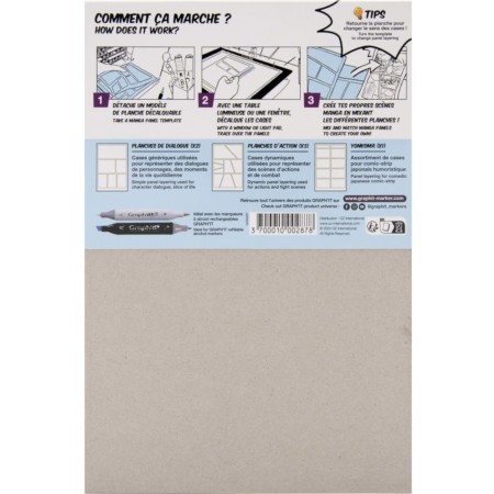 GRAPH'IT BLOK MANGA A5 300 g – 25 arkuszy + 6 kalki