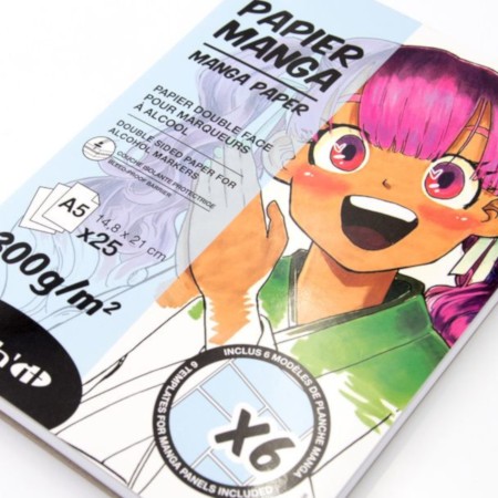 GRAPH'IT BLOK MANGA A5 300 g – 25 arkuszy + 6 kalki