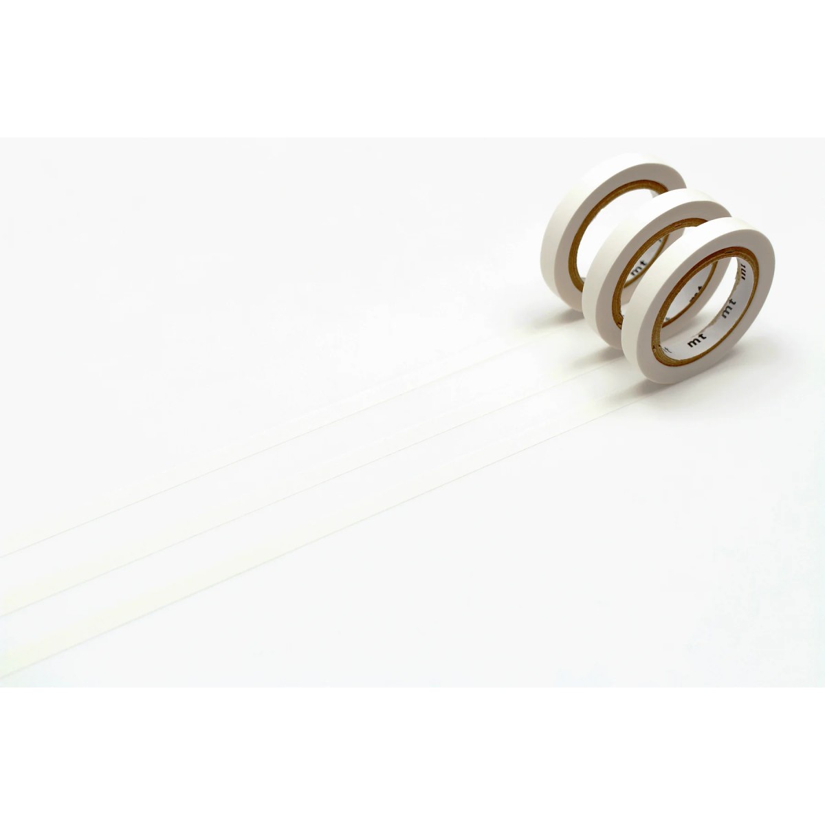 Zestaw taśm washi slim białe 6 mm – mt