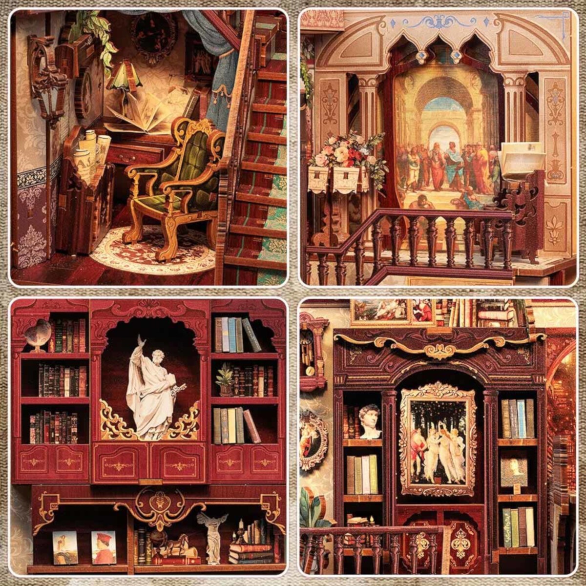 Book Nook – Biblioteka mądrości (typ 4)