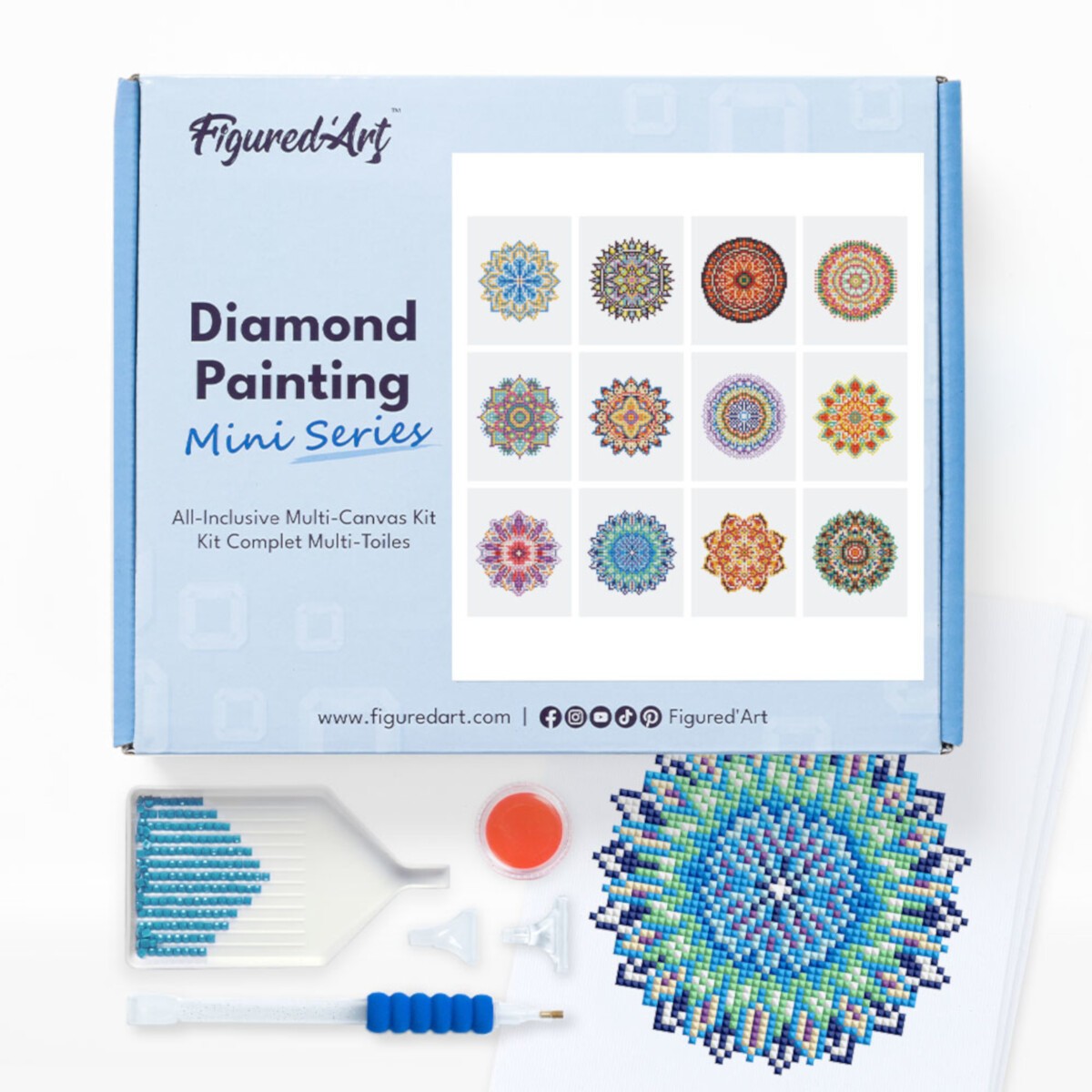Mini seria Diamond Painting - Rozety
