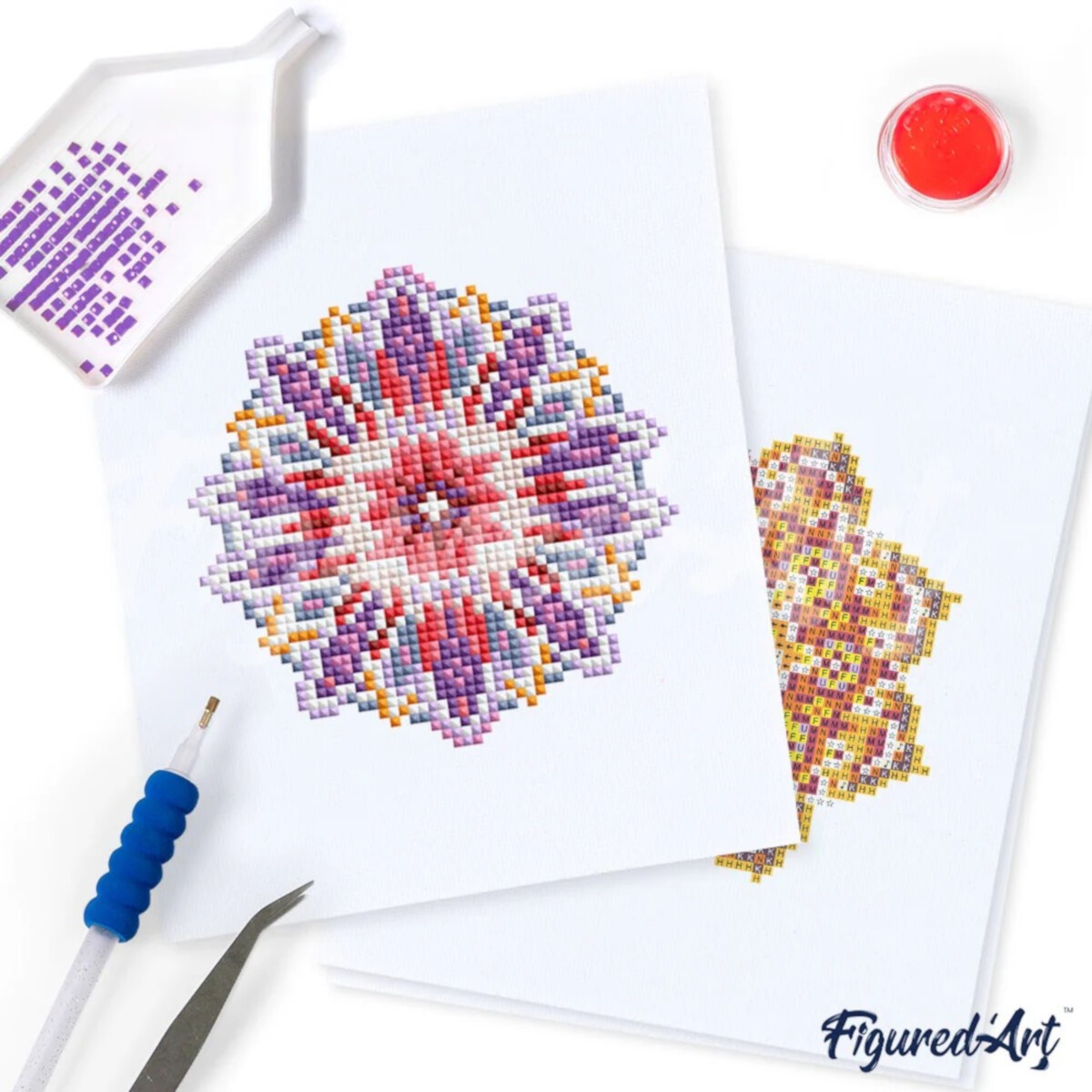 Mini seria Diamond Painting - Rozety