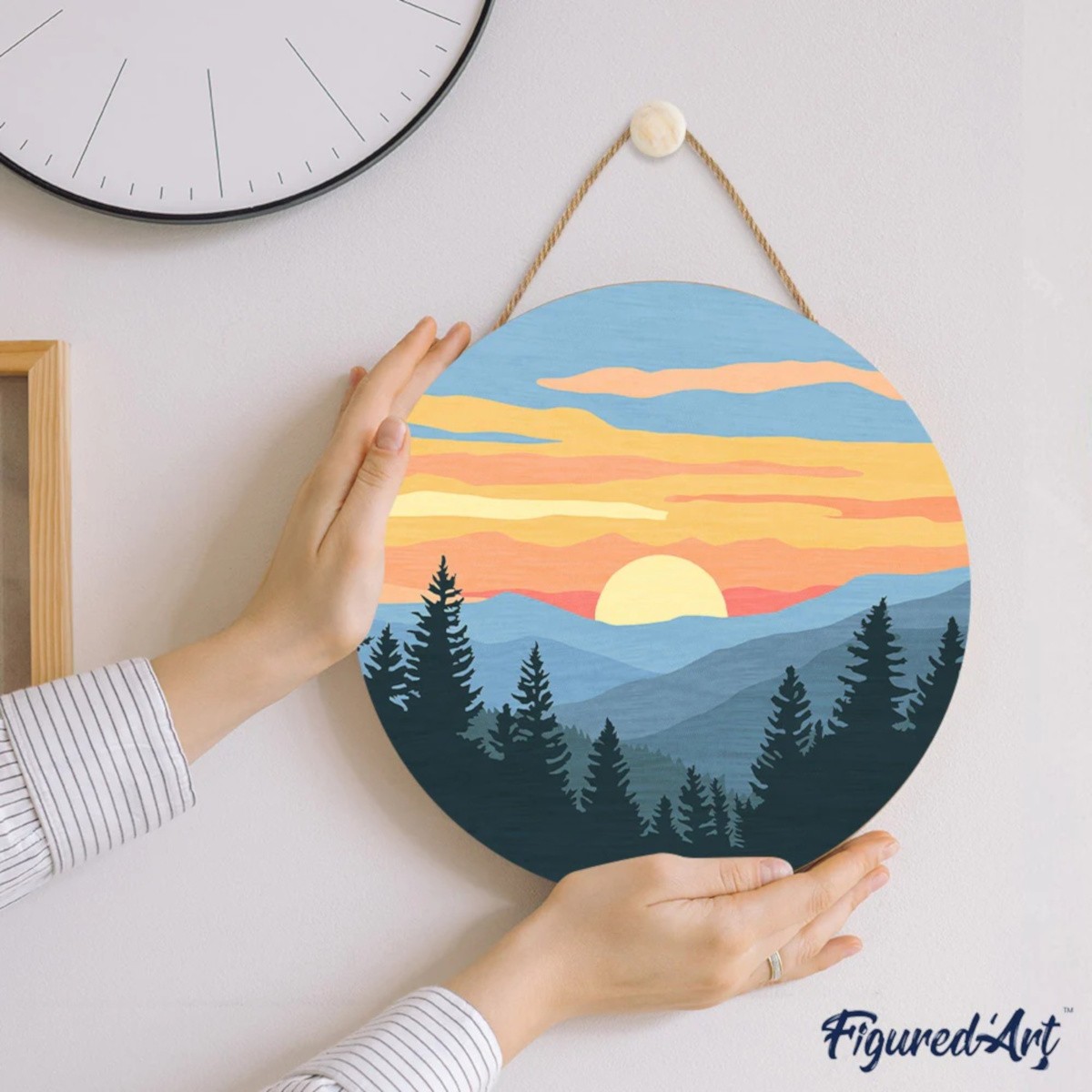Malowanie po numerach Las sosnowy 30 cm – Figure d'Art