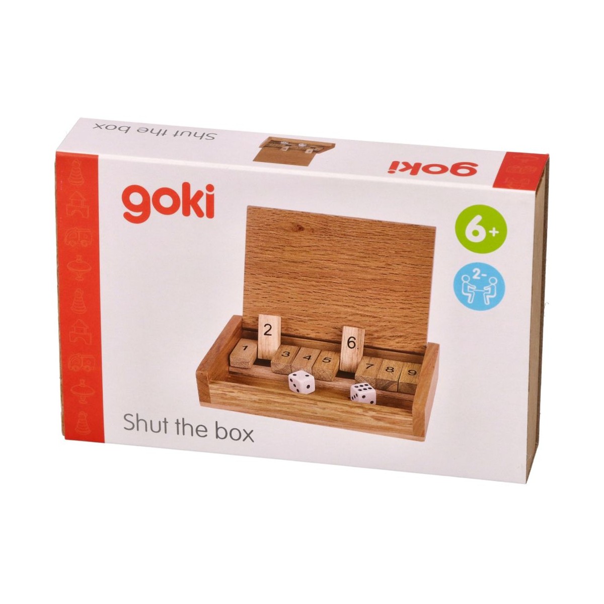 Shut the box drewniana podróżna – 6+ Goki