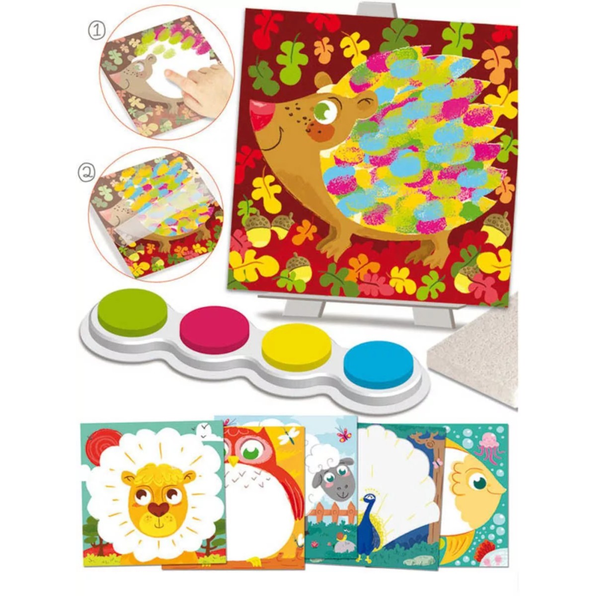 Malowanie palcami Paw i przyjaciele 3+ – Crea Lign’