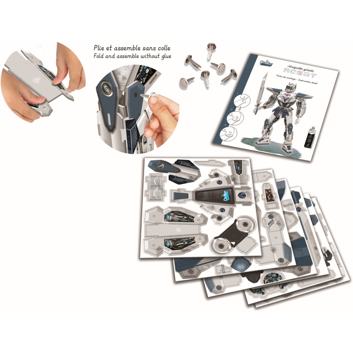 Model robota z kartonu 35 cm – 6+ Crea Lign’