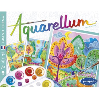 Aquarellum Krajobrazy ze snów A4 – 7+ SentoSphere