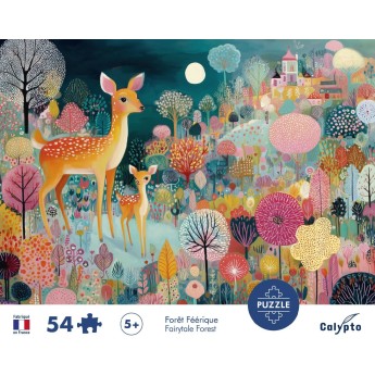 Puzzle – 54 elementy – bajkowy las, Calypto