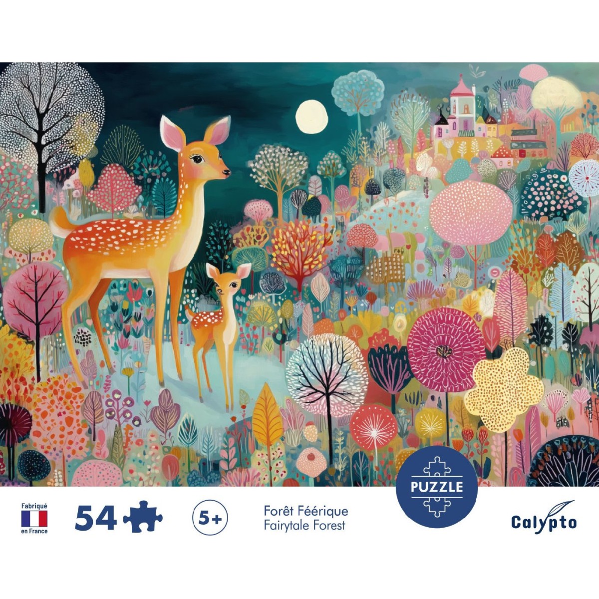 Puzzle – 54 elementy – bajkowy las, Calypto
