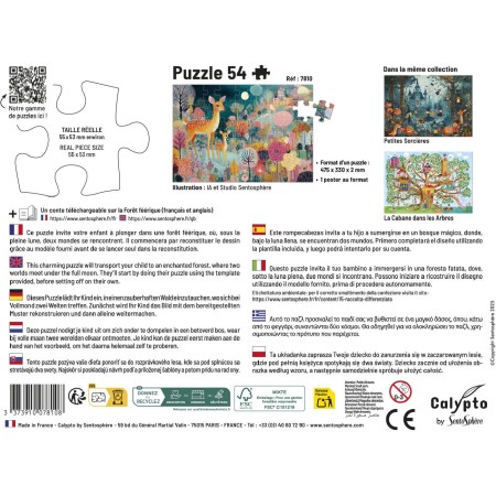 Puzzle – 54 elementy – bajkowy las, Calypto