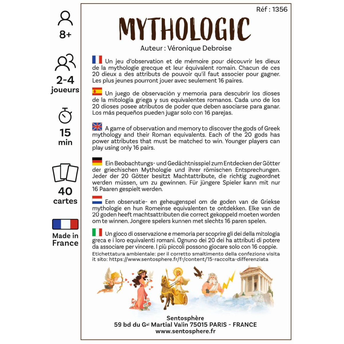Gra Mythologic – mitologia i pamięć 8+