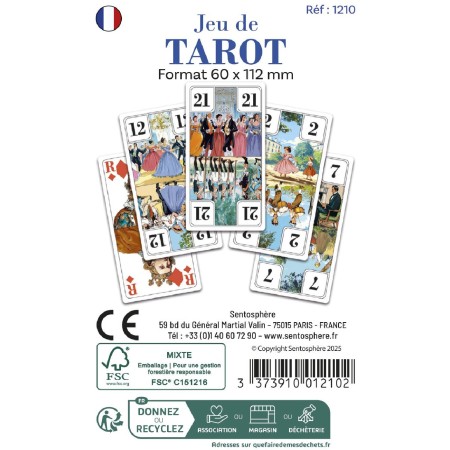 Zestaw klasycznych kart tarota – 78 kart – SentoSphere