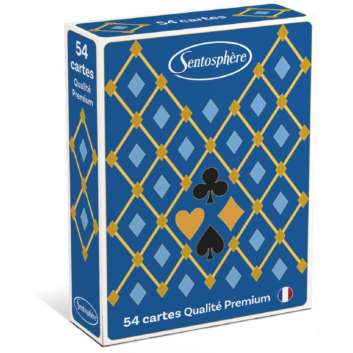 Talia 54 kart klasyczny niebieski rewers – SentoSphere