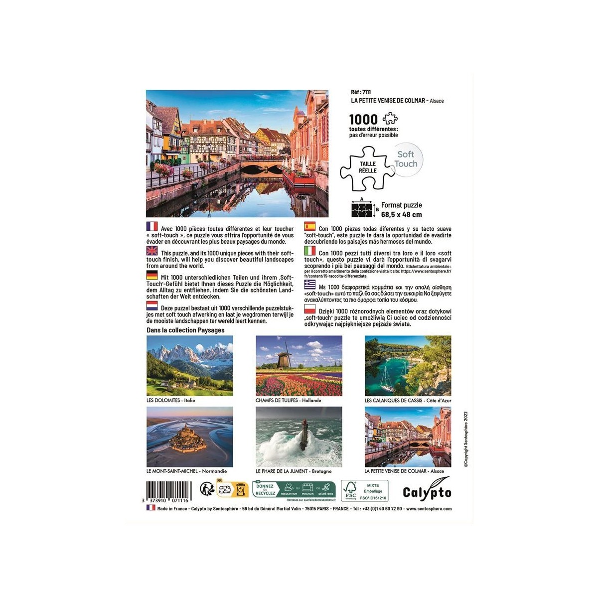 Puzzle krajobrazy 1000 Colmar - Alzacja (Francja), Calypto