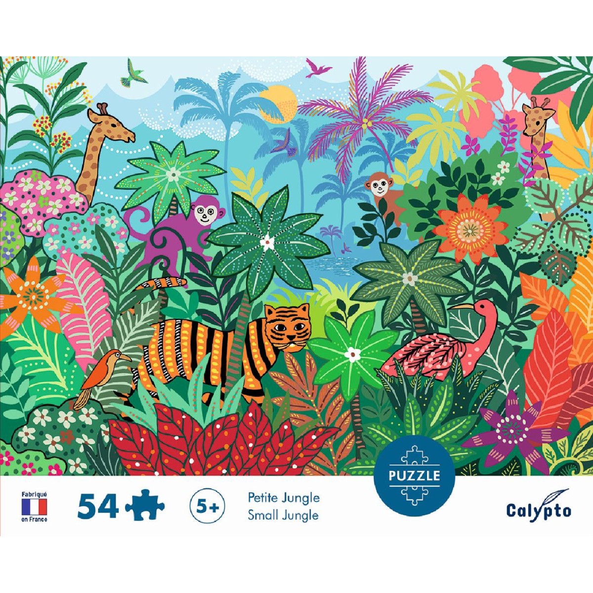 Kartonowe puzzle 54 elementy Mała Dżungla, Calypto | Dadum