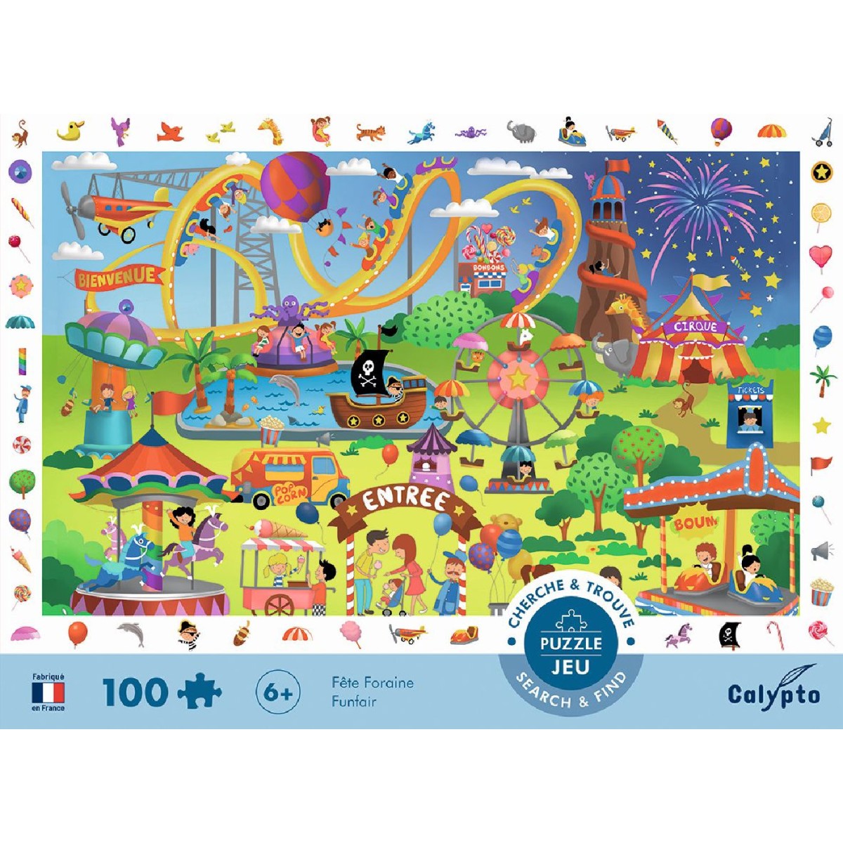 Puzzle obserwacyjne 100 Wesołe Miasteczko, Calypto | Dadum