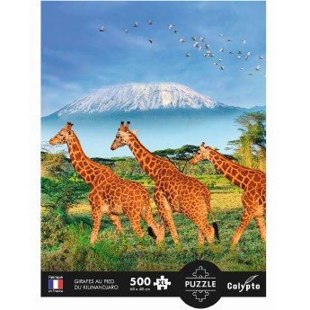 Puzzle 500 elementów XL Żyrafy pod Kilimandżaro, Calypto | Dadum