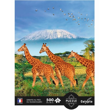 Puzzle 500 elementów XL Żyrafy pod Kilimandżaro, Calypto | Dadum