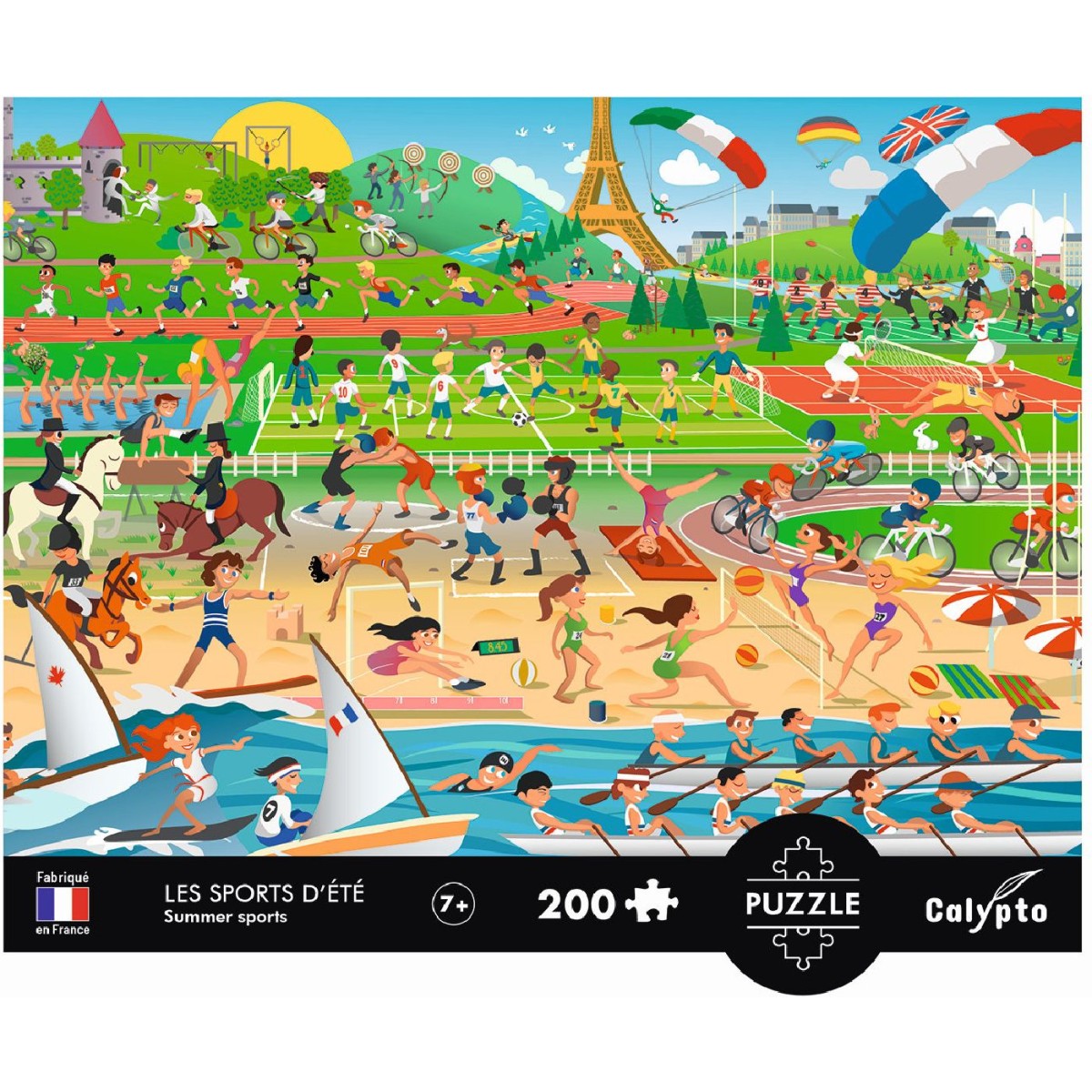 Puzzle 200 elementów Sporty Letnie, Calypto | Dadum