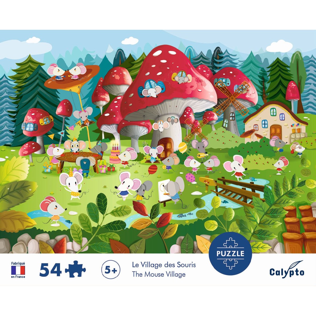 Puzzle 54 elementy Wioska Myszek, Calypto +5| Dadum Kraków