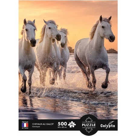 Puzzle 500 el. XL Konie w Camargue, Calypto | Dadum Kraków