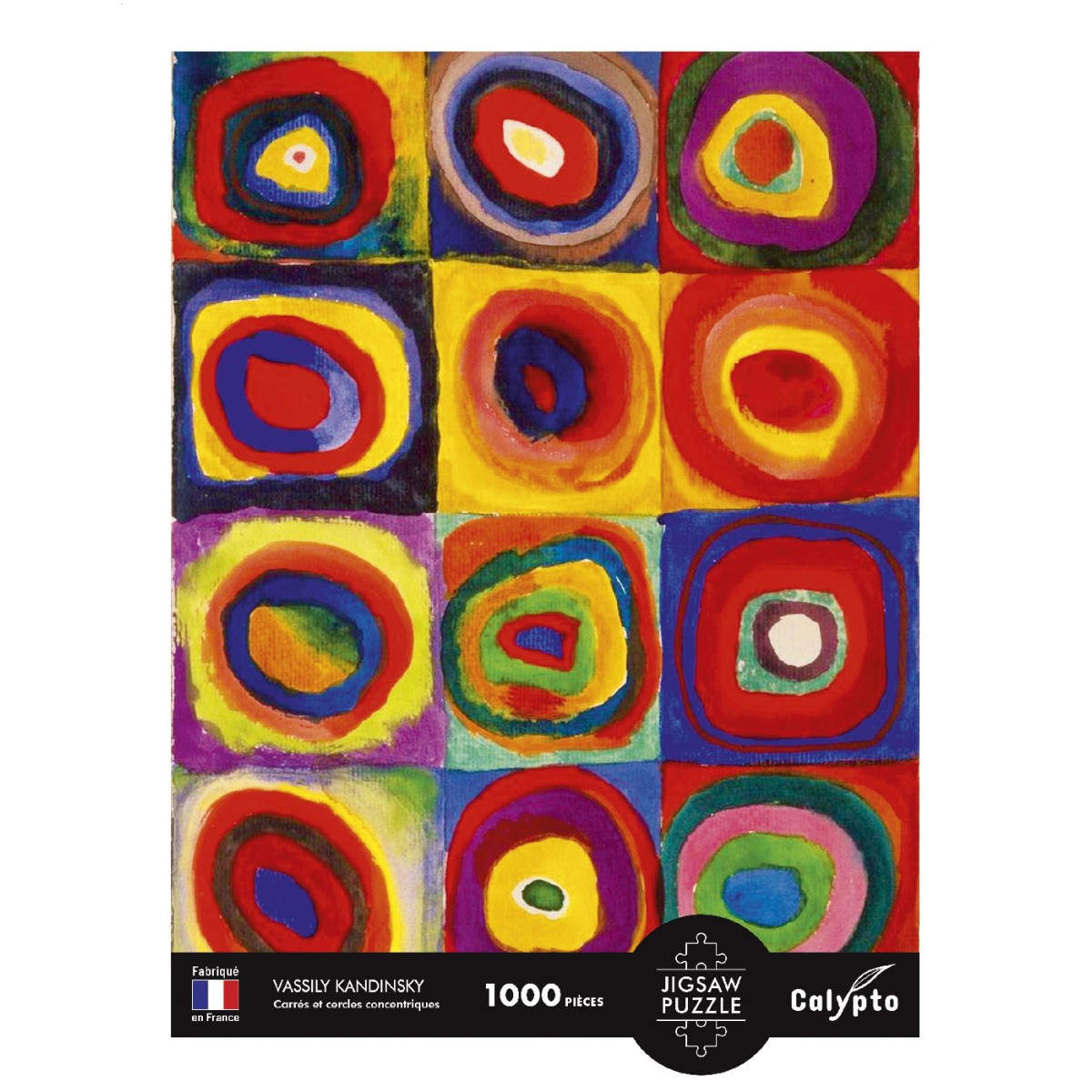 Puzzle 1000 el. Kwadraty i koncentryczne okręgi, Kandinsky | Dadum