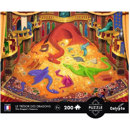 Puzzle 200 elementów Skarb Smoków, Calypto | Dadum