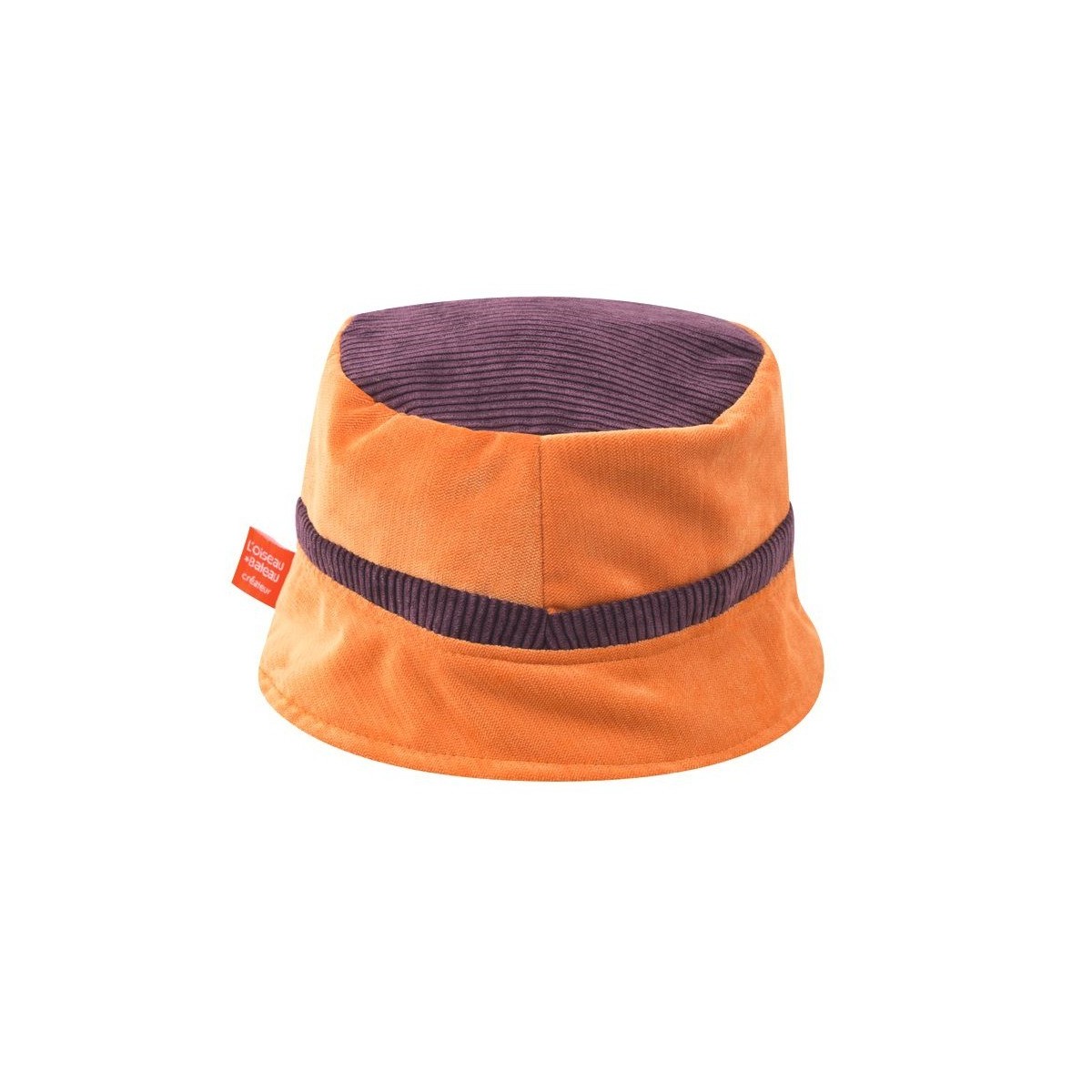 Kapelusz sztruksowy Pomarańczowo-Fioletowy, L'Oiseau Bateau | Dadum