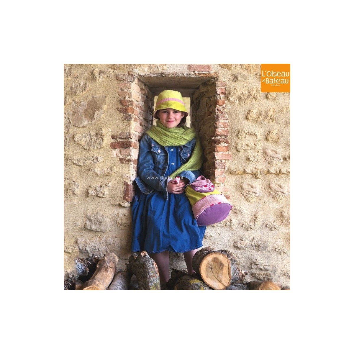 Kapelusz sztruksowy Anyżowo-Różowy, L'Oiseau Bateau | Dadum