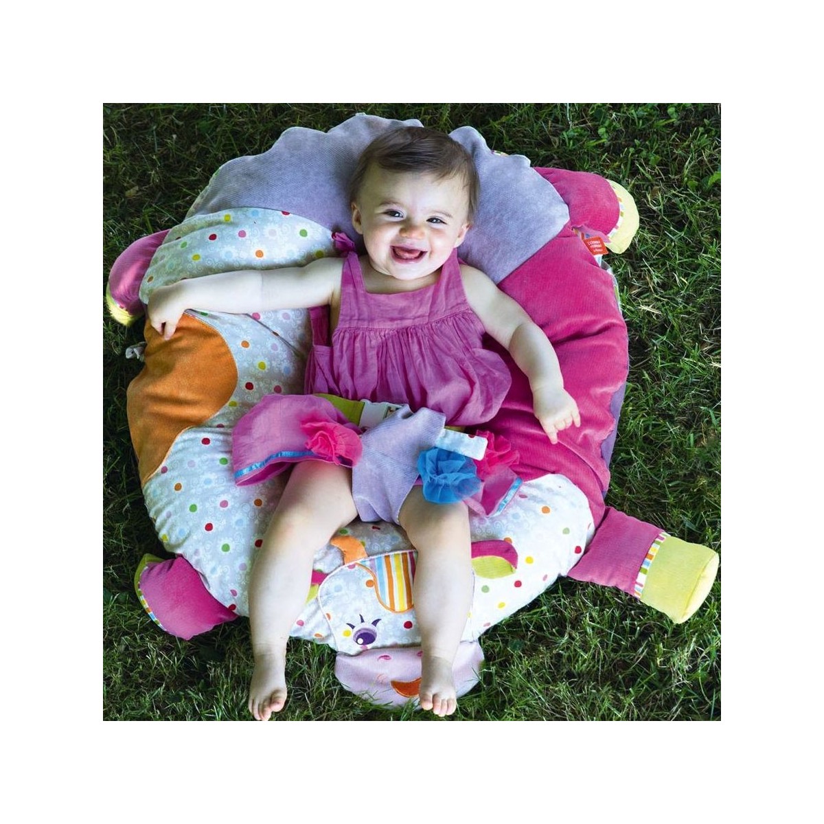 Leżaczek pufa dla niemowląt Cocool żonkile