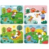 4 Pory Roku puzzle 4x6 elementów drewniane, Vilac 4 Pory Roku puzzle 4x6 elementów drewniane, Vilac