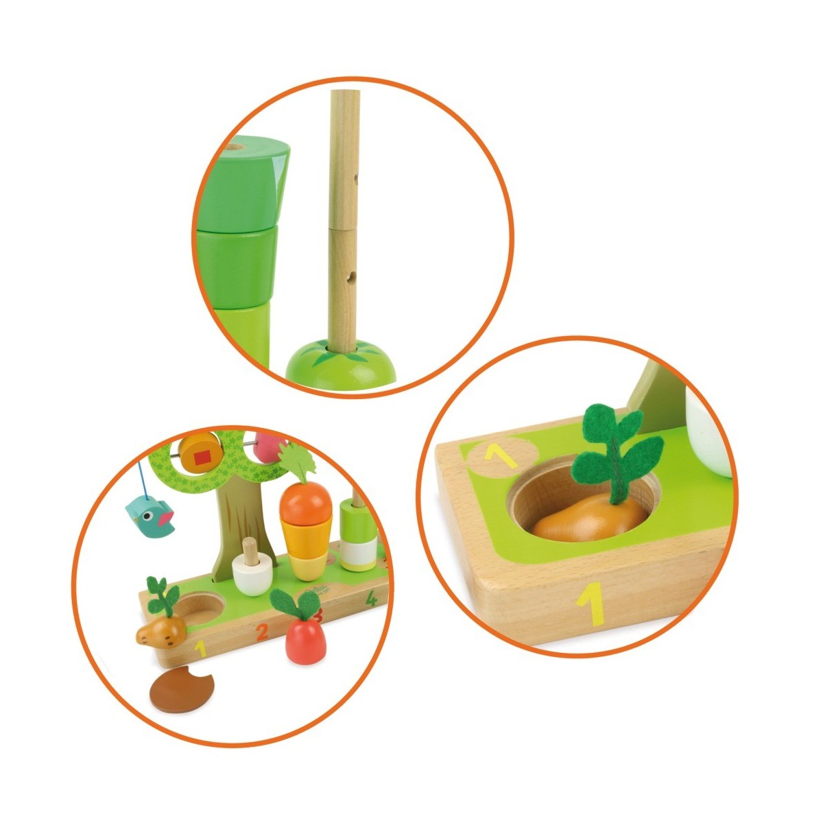 Uczę się liczyć warzywa gra edukacyjna, Vilac