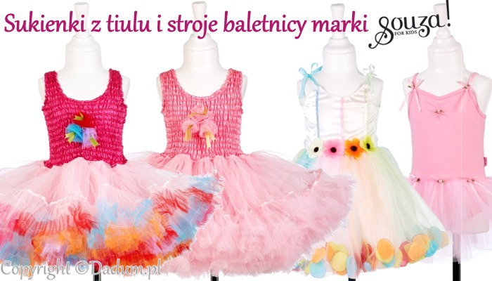 Sukienki z tiulu dla dzieci, marki Souza For Kids