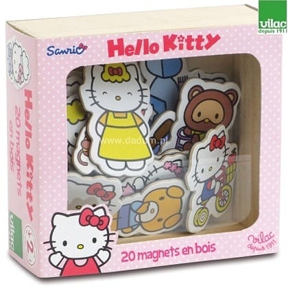 Magnesy drewniane Hello Kitty, Vilac