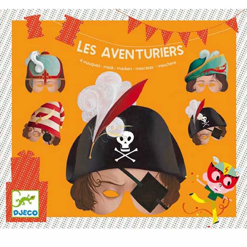 Maski dla chłopaków 4szt, Djeco