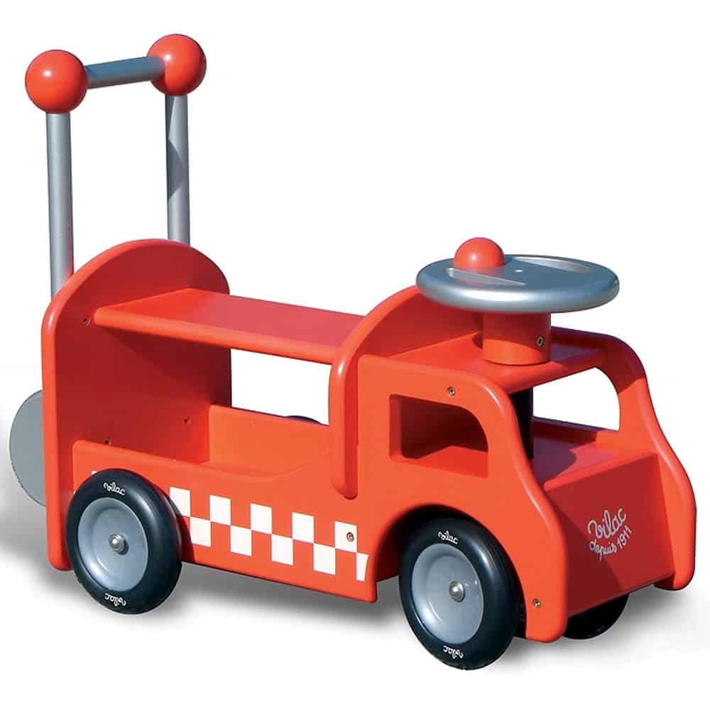 Jeździk i wózek do nauki chodzenia 2w1 -Strażak, Vilac