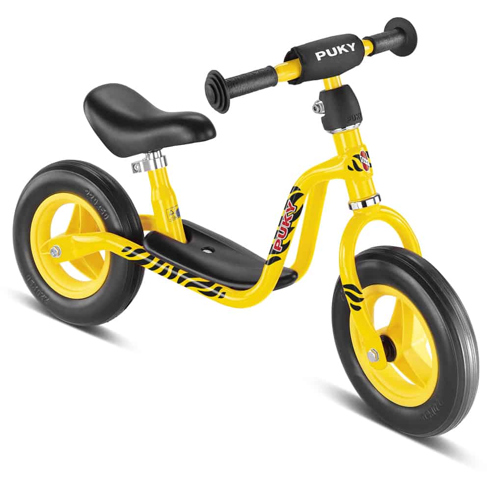 Rowerek biegowy Puky LR M żółty z czarnymi płomieniami, nowość wiosny 2015r