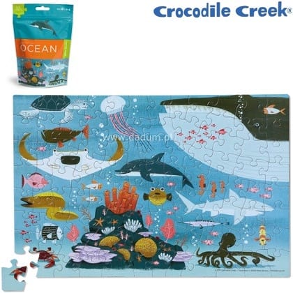 Puzzle w woreczku Ocean, Crocodile Creek