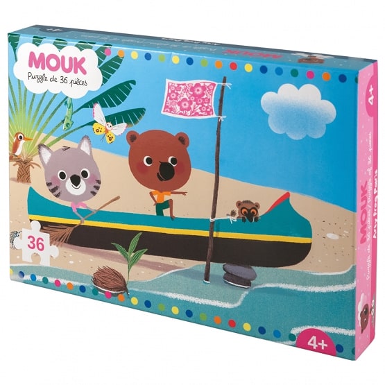 Miś Muki na Madagaskar puzzle 36 elementów, Petit Jour